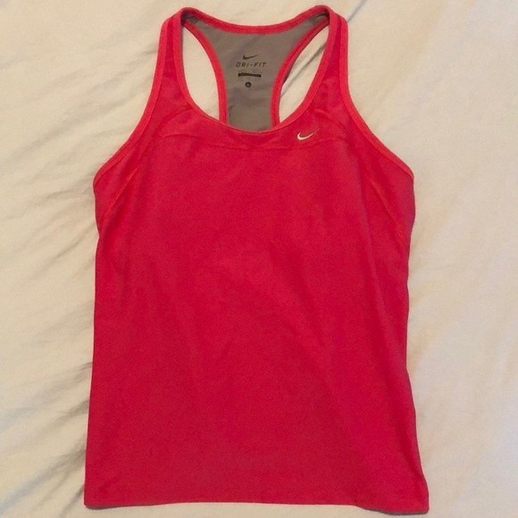 Nike Tops - Nike Dri-Fit Pink Racerback Exercise Workout Activewear Running Athletic Tank